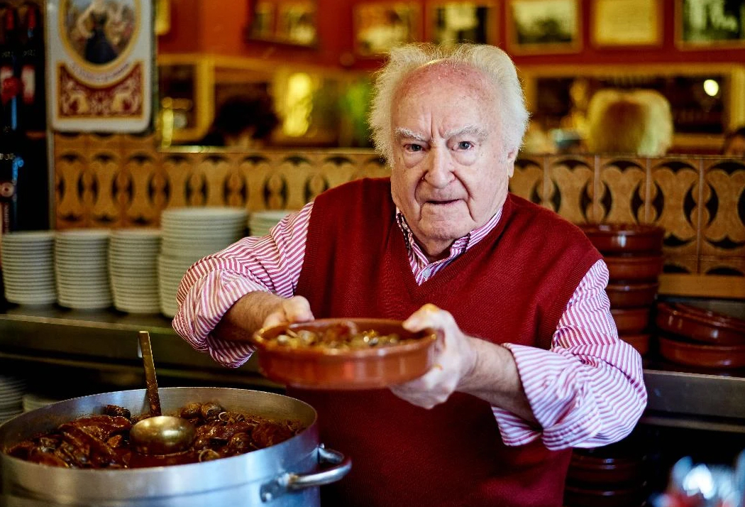 A plate of delicious snails served at Casa Amadeo, a famous tavern in Madrid.